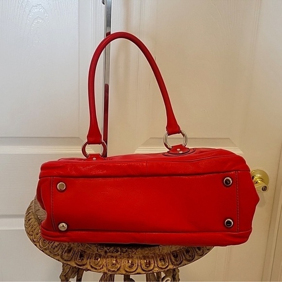 BIN046.8 Marc Jacobs Red Leather Blake Satchel Shoulder Bag - Picture 8 of 8